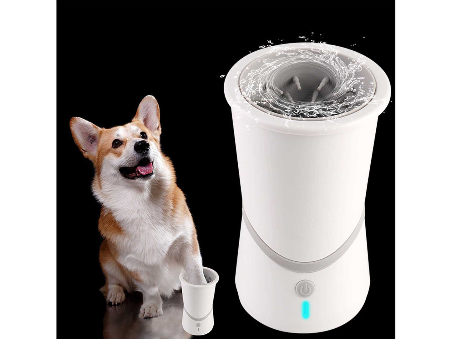 USB rechargeable pet automatic foot washer